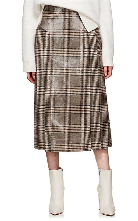 fendi ff skirt|Fendi skirt with plaid blouse.